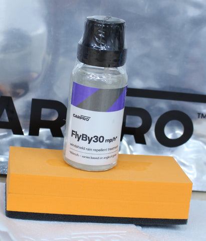 CarPro FlyBy 30 20ml en Kit Repelente De Agua Para Parabrisas